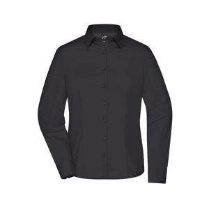 Camicia Ladies Business  Longsleeve nero / XS - personalizzabile con logo