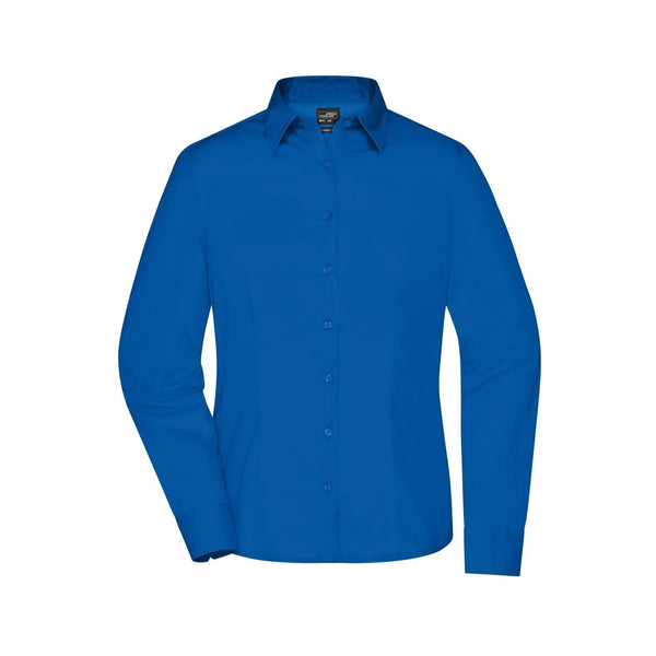 Camicia Ladies Business  Longsleeve royal / XS - personalizzabile con logo