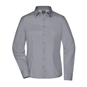 Camicia Ladies Business  Longsleeve steel / XS - personalizzabile con logo