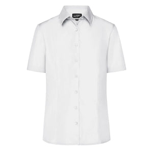 Camicia Ladies Business  Shortsleeve bianco / XS - personalizzabile con logo