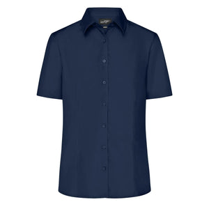 Camicia Ladies Business  Shortsleeve blu / XS - personalizzabile con logo