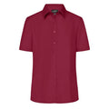 Camicia Ladies Business  Shortsleeve bordeaux / XS - personalizzabile con logo