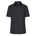 Camicia Ladies Business  Shortsleeve nero / XS - personalizzabile con logo