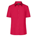 Camicia Ladies Business  Shortsleeve rosso / XS - personalizzabile con logo