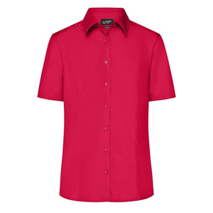 Camicia Ladies Business  Shortsleeve rosso / XS - personalizzabile con logo