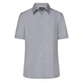 Camicia Ladies Business  Shortsleeve steel / XS - personalizzabile con logo