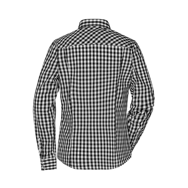 Camicia Ladies Checked Blouse - personalizzabile con logo