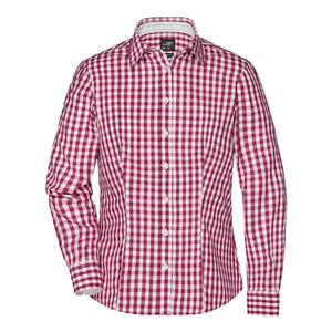 Camicia Ladies Checked Blouse - personalizzabile con logo