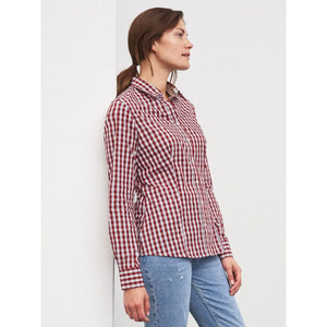 Camicia Ladies Checked Blouse - personalizzabile con logo