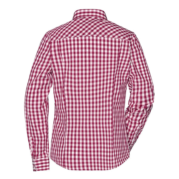 Camicia Ladies Checked Blouse - personalizzabile con logo