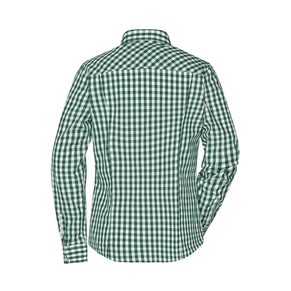 Camicia Ladies Checked Blouse - personalizzabile con logo