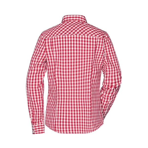 Camicia Ladies Checked Blouse - personalizzabile con logo