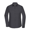 Camicia Ladies  Longsleeve Poplin grigio / XS - personalizzabile con logo