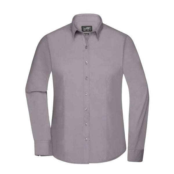 Camicia Ladies  Longsleeve Poplin - personalizzabile con logo
