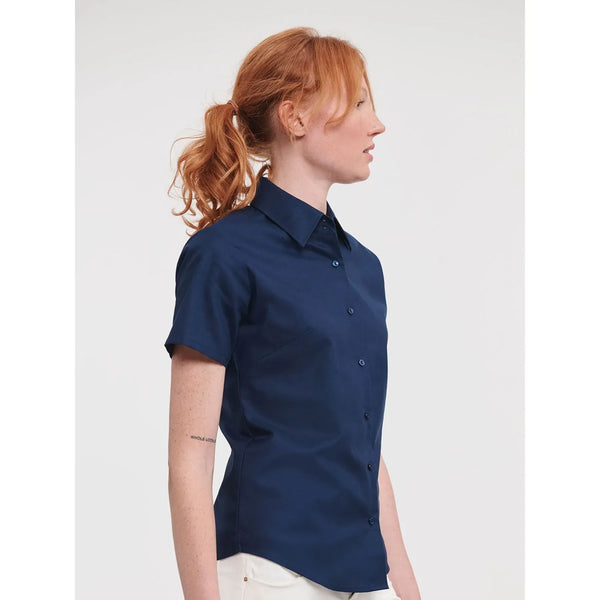 Camicia Ladies Maniche Corte Easy Care Oxford - personalizzabile con logo