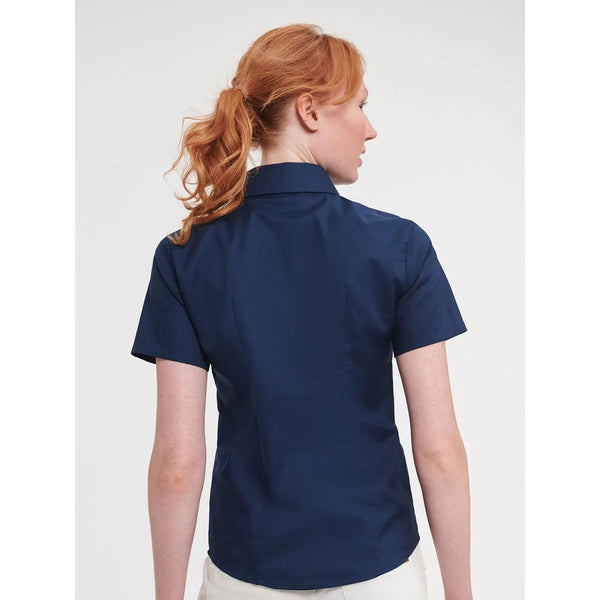 Camicia Ladies Maniche Corte Easy Care Oxford - personalizzabile con logo