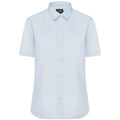 Camicia Ladies  Maniche Corte Poplin light-blue / XS - personalizzabile con logo