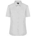 Camicia Ladies  Maniche Corte Poplin light-grey / XS - personalizzabile con logo