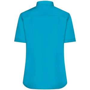 Camicia Ladies  Maniche Corte Poplin - personalizzabile con logo