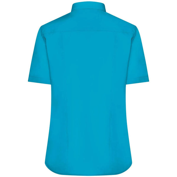 Camicia Ladies  Maniche Corte Poplin - personalizzabile con logo