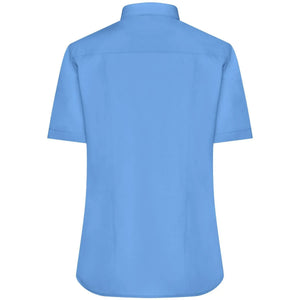 Camicia Ladies  Maniche Corte Poplin - personalizzabile con logo
