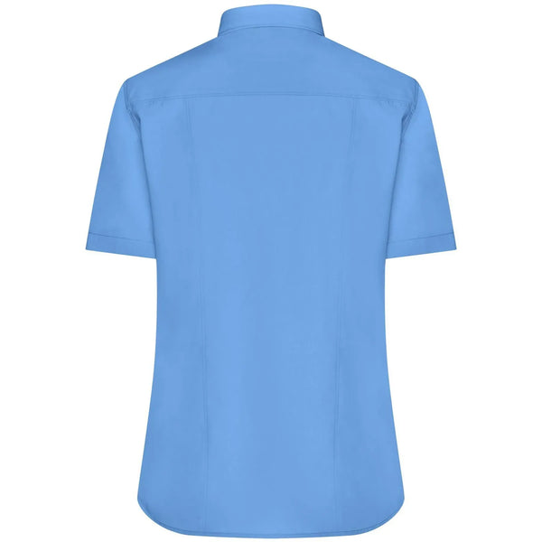 Camicia Ladies  Maniche Corte Poplin - personalizzabile con logo