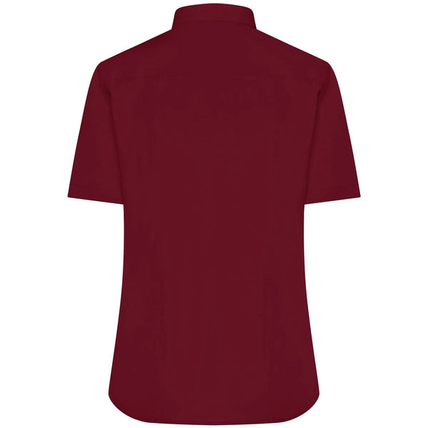 Camicia Ladies  Maniche Corte Poplin - personalizzabile con logo