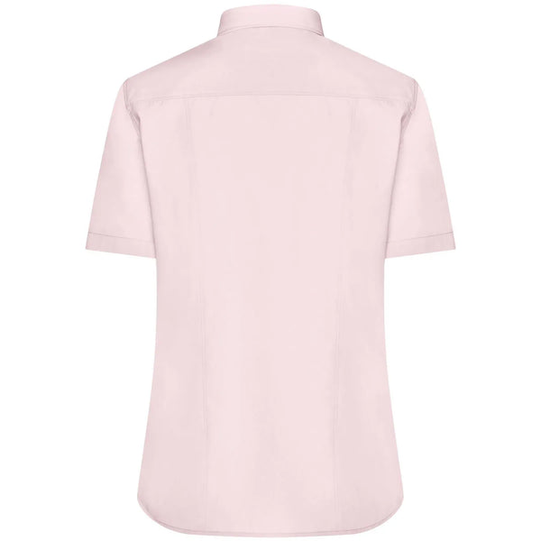 Camicia Ladies  Maniche Corte Poplin - personalizzabile con logo