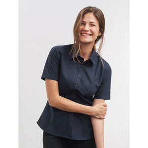 Camicia Ladies  Maniche Corte Poplin - personalizzabile con logo