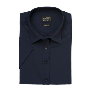 Camicia Ladies  Maniche Corte Poplin - personalizzabile con logo