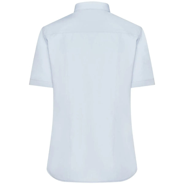 Camicia Ladies  Maniche Corte Poplin - personalizzabile con logo
