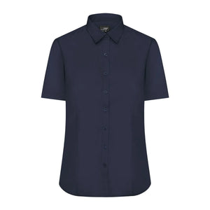 Camicia Ladies  Maniche Corte Poplin - personalizzabile con logo
