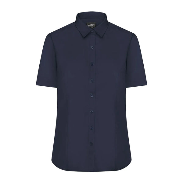 Camicia Ladies  Maniche Corte Poplin - personalizzabile con logo