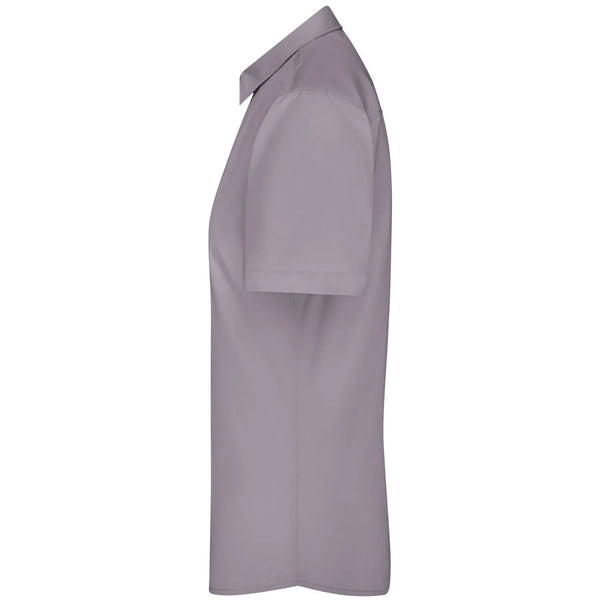 Camicia Ladies  Maniche Corte Poplin - personalizzabile con logo