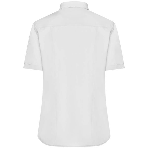 Camicia Ladies  Maniche Corte Poplin - personalizzabile con logo
