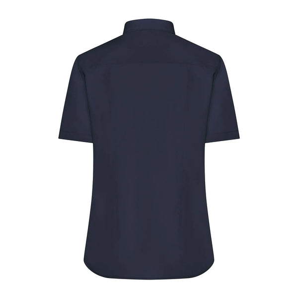 Camicia Ladies  Maniche Corte Poplin - personalizzabile con logo