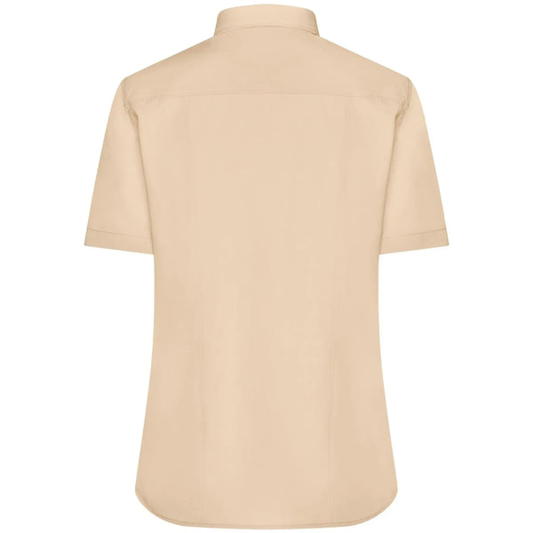 Camicia Ladies  Maniche Corte Poplin - personalizzabile con logo