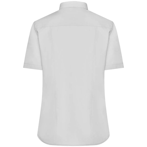 Camicia Ladies  Maniche Corte Poplin - personalizzabile con logo