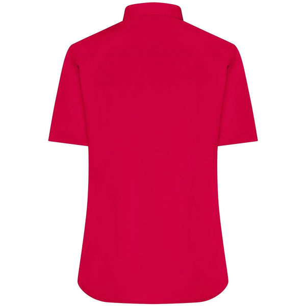 Camicia Ladies  Maniche Corte Poplin - personalizzabile con logo