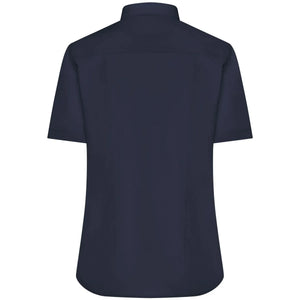 Camicia Ladies  Maniche Corte Poplin - personalizzabile con logo