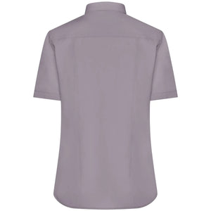 Camicia Ladies  Maniche Corte Poplin - personalizzabile con logo