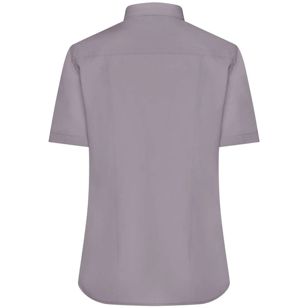 Camicia Ladies  Maniche Corte Poplin - personalizzabile con logo