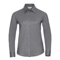 Camicia Ladies Maniche Lunghe Easy Care Oxford grigio / XS - personalizzabile con logo