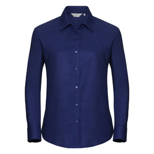 Camicia Ladies Maniche Lunghe Easy Care Oxford royal / XS - personalizzabile con logo