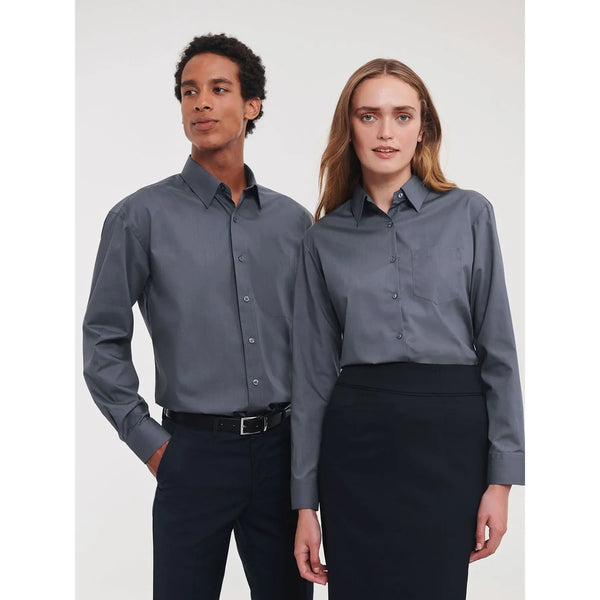Camicia Ladies Maniche Lunghe Polycotton Poplin - personalizzabile con logo