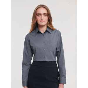 Camicia Ladies Maniche Lunghe Polycotton Poplin - personalizzabile con logo