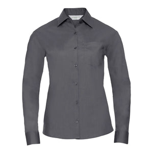 Camicia Ladies Maniche Lunghe Polycotton Poplin - personalizzabile con logo