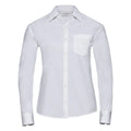 Camicia Ladies Maniche Lunghe Pure Cotton Poplin bianco / XS - personalizzabile con logo