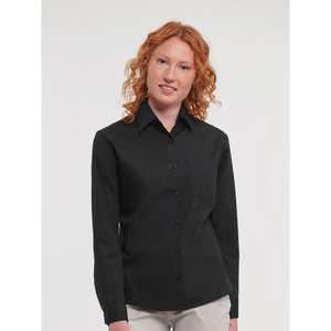 Camicia Ladies Maniche Lunghe Pure Cotton Poplin - personalizzabile con logo