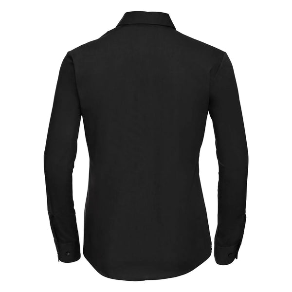 Camicia Ladies Maniche Lunghe Pure Cotton Poplin - personalizzabile con logo